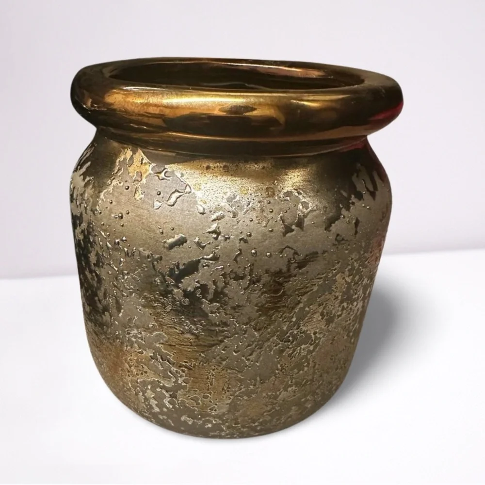 Gold Textured Vase